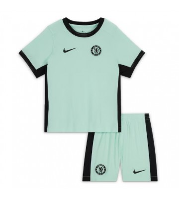 Chelsea Tredje trøje Børn 2023-24 Kort ærmer (+ korte bukser)